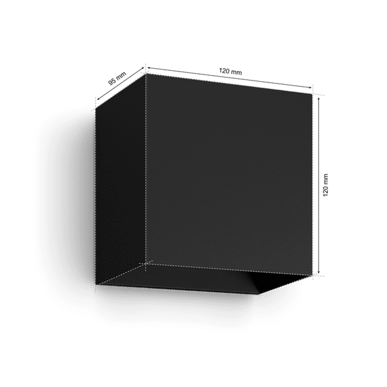 Philips White and Color Ambiance Resonate Wall Lantern, Black