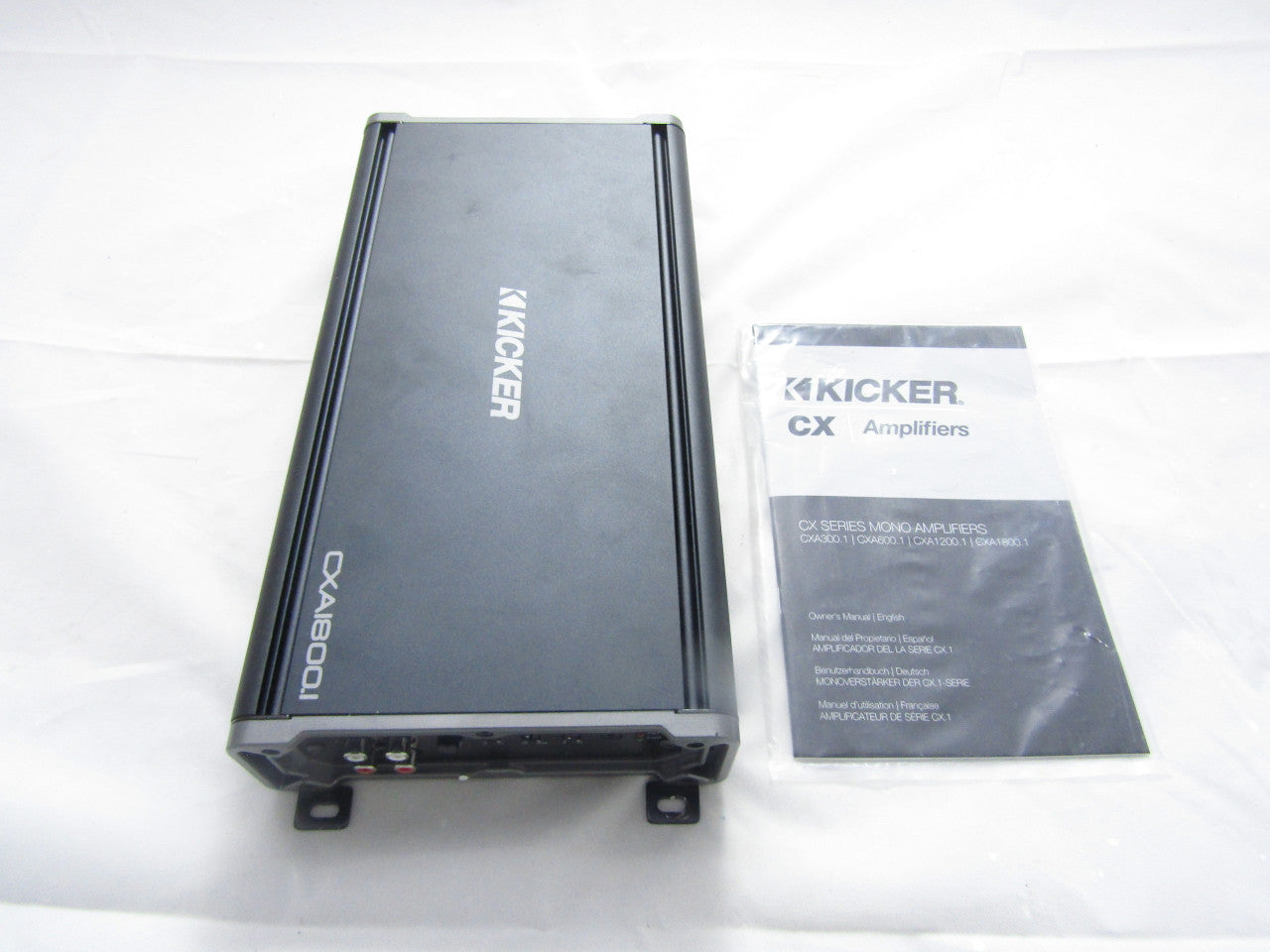 Kicker CX Series CX1800.1 1800W Mono Class D Mosfet Full-Range Car Amplifier LN