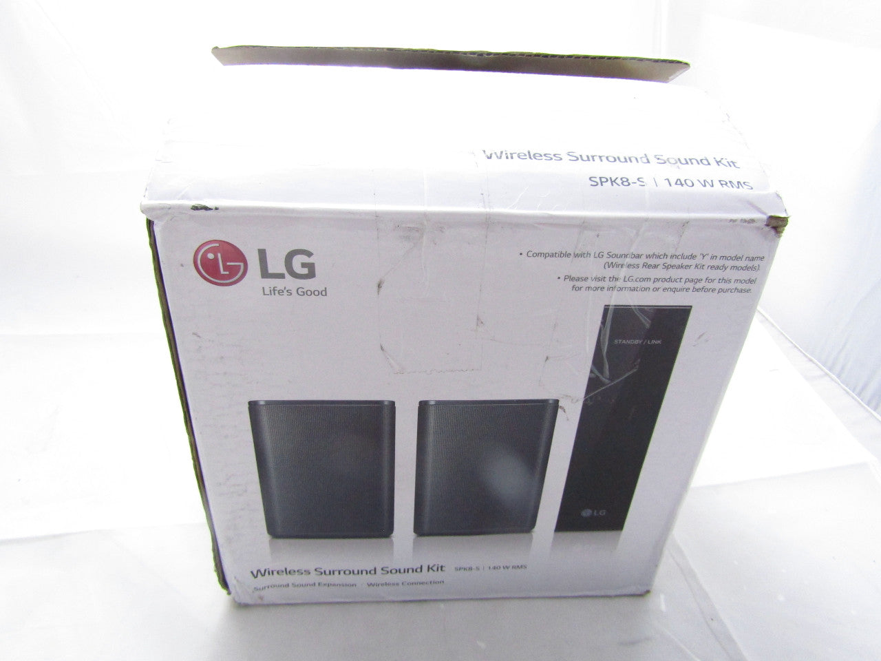 LG Electronics SPK8-S 2.0 Channel Sound Bar Wireless Rear Speaker Kit LN