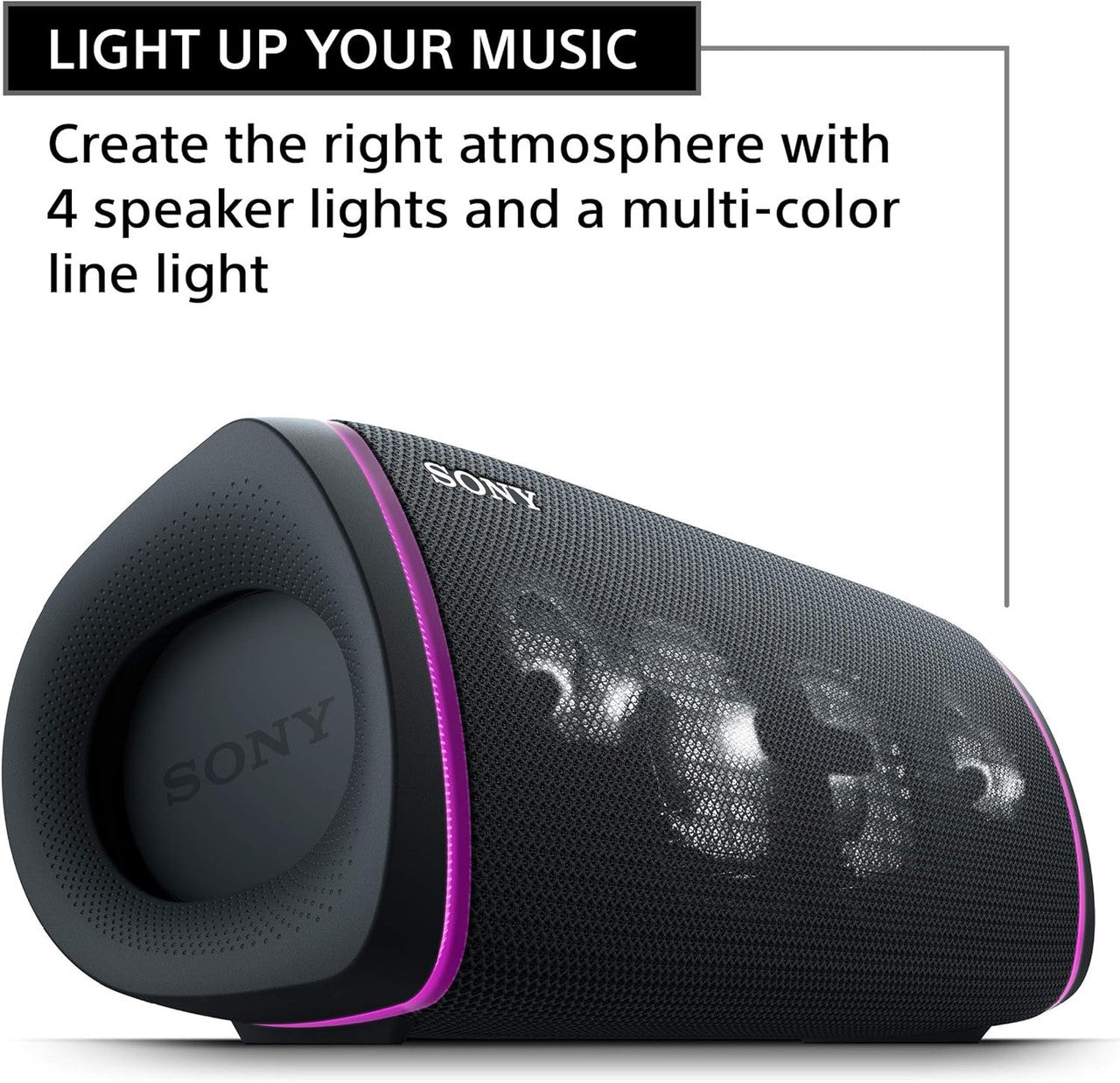 Sony SRS-XB43 EXTRA BASS Wireless Bluetooth Powerful Portable Speaker Black