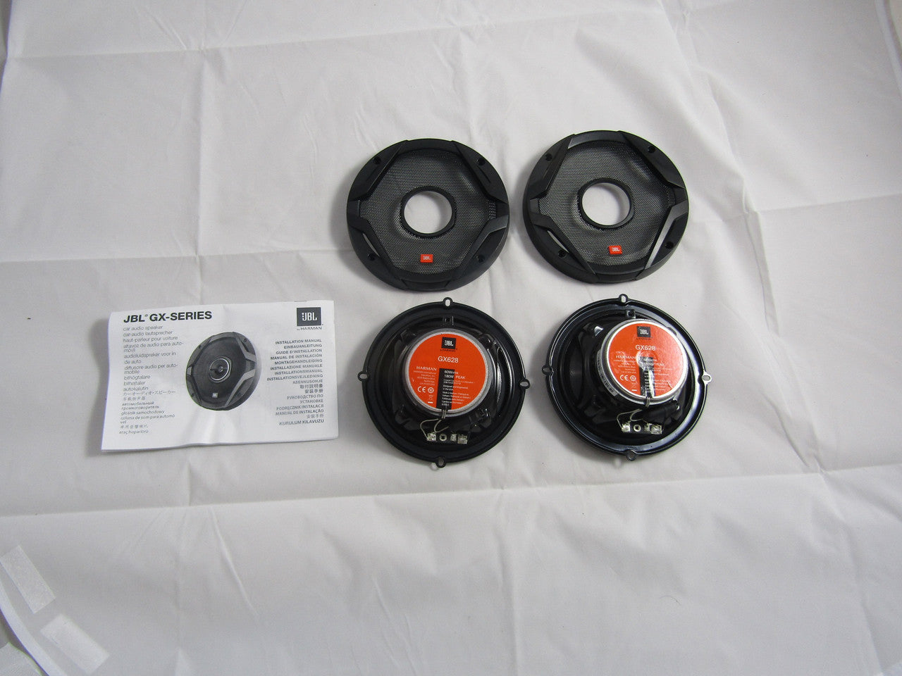 JBL GX628 GX Series 6.5" 180W Peak Power 2-Way Coaxial Car Loudspeakers (Pair) VG