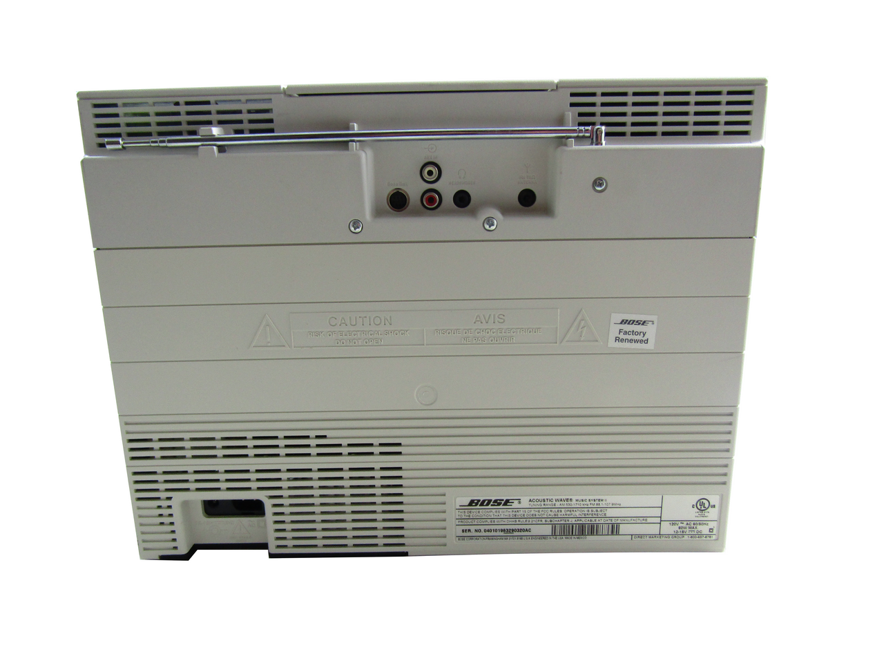 Bose Acoustic Wave music system II + Acoustic Wave system II 5-CD changer Platinum White VG