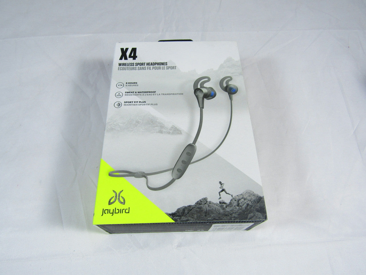 Jaybird X4 Wireless Bluetooth Headphones for Sport, Fitness and Running, Compatible with iOS and Android Smartphones: Sweatproof and Waterproof - Storm Metallic/Glacier LN
