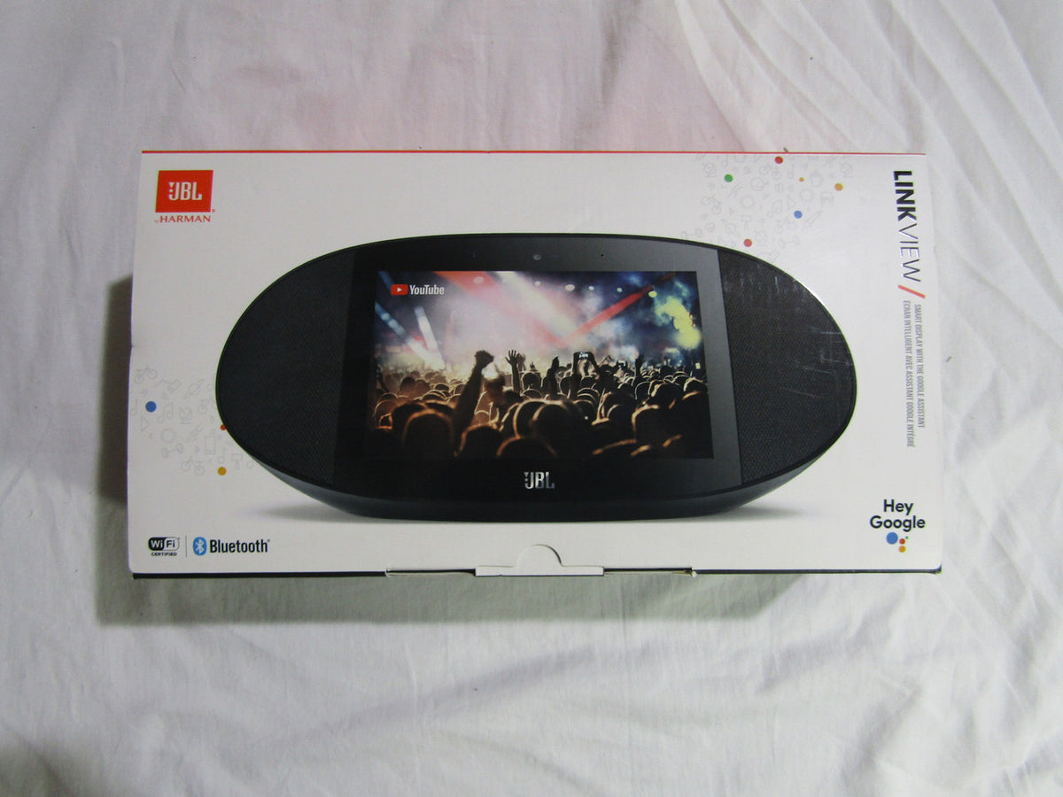 JBL LINK VIEW 8" Virtual Assistant GOOGLE VOICE-ACTIVATED Speaker Black
