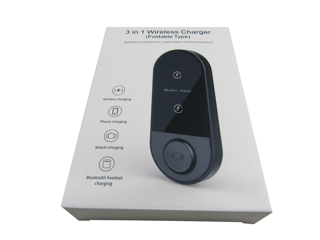 SAM SET Wireless Charger 3 in 1 Charger for iPhone/iWatch/Airpods, Qi-Certified Charging Station for iPhone 13/12/11/Pro/Max/XS/Max/XR/XS/X, iWatch 7/6/SE/5/4/3/2, Airpods Pro/3/2/1 X416B Black