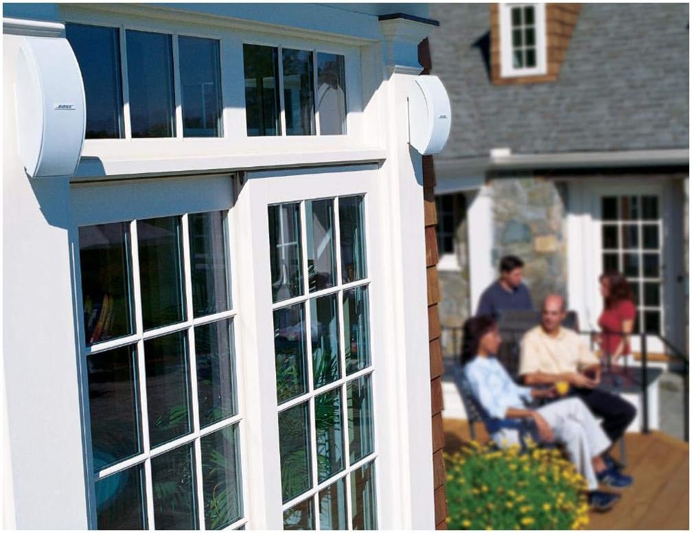 Bose 151 SE Environmental Speakers, Elegant Outdoor Speakers - White VG