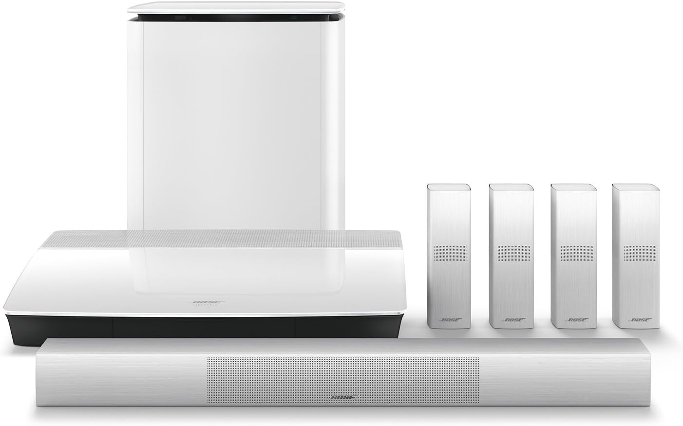 Bose Lifestyle 650 Home Entertainment System, Works with Alexa - White LN