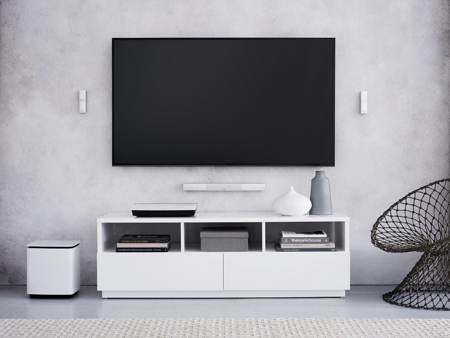 Bose Lifestyle 650 Home Entertainment System, Works with Alexa - White LN