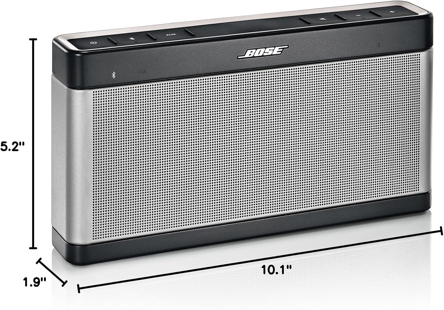 Bose SoundLink Bluetooth Speaker III Portable Wireless Speaker, Silver VG