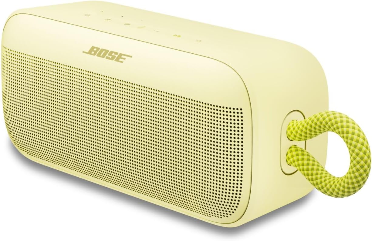 Bose SoundLink Plus Portable Bluetooth Speaker, Waterproof IP67, 20-Hour Battery, Citrus Yellow VG