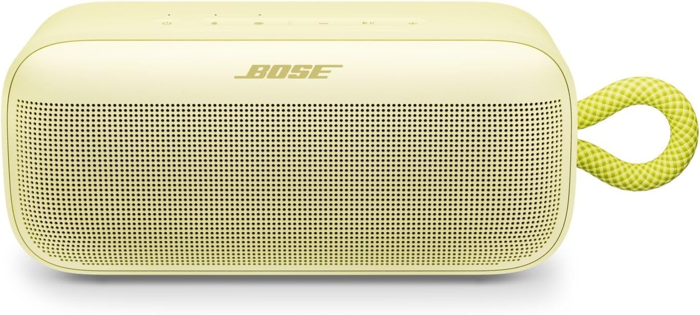 Bose SoundLink Plus Portable Bluetooth Speaker, Waterproof IP67, 20-Hour Battery, Citrus Yellow VG