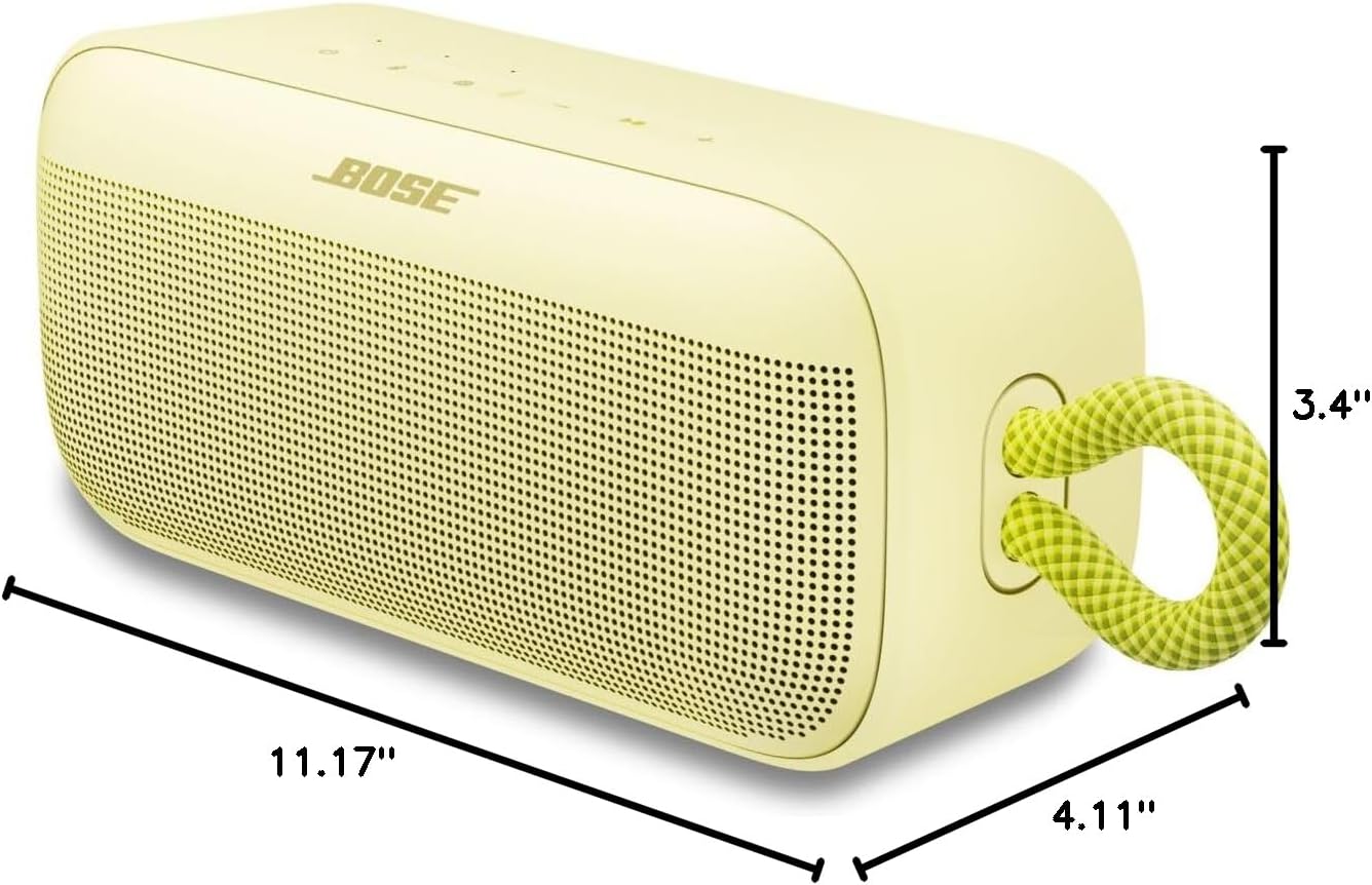 Bose SoundLink Plus Portable Bluetooth Speaker, Waterproof IP67, 20-Hour Battery, Citrus Yellow VG
