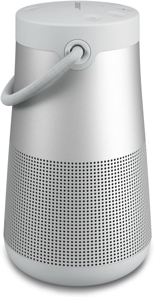 Bose SoundLink Revolve+ II Portable Bluetooth Speaker, 360° Sound, IP55 Water Resistant, Luxe Silver VG