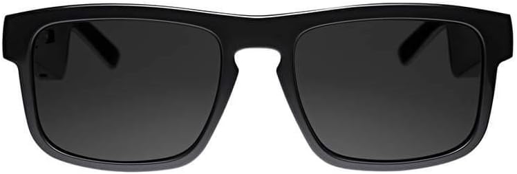 Bose Frames Tenor, Smart Glasses, Bluetooth Audio Sunglasses, with Open Ear Headphones, Rectangular, Black