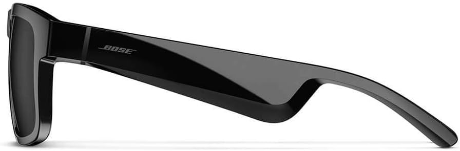 Bose Frames Tenor, Smart Glasses, Bluetooth Audio Sunglasses, with Open Ear Headphones, Rectangular, Black