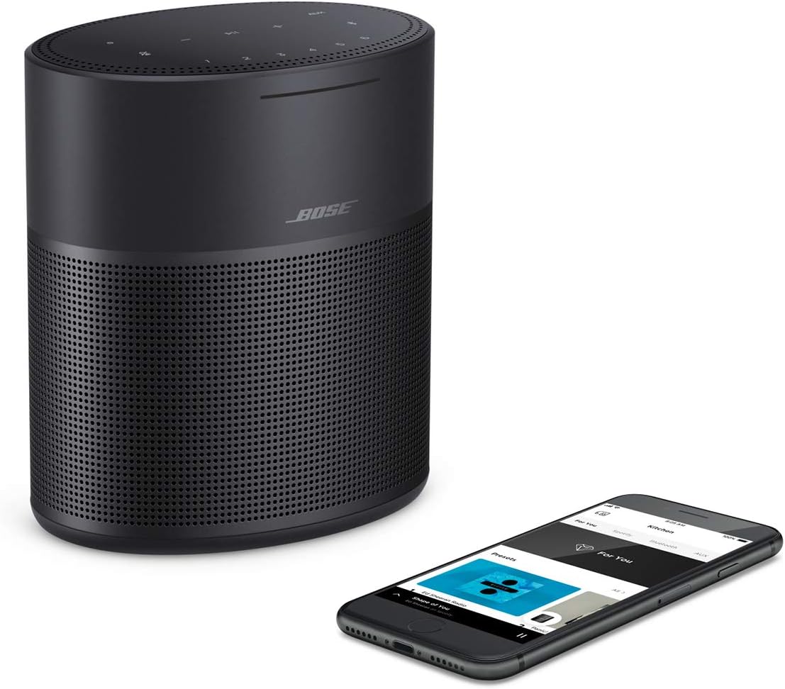 Bose Home Speaker 300 Smart Speaker with Alexa & Google Assistant – Triple Black, Used Very Good