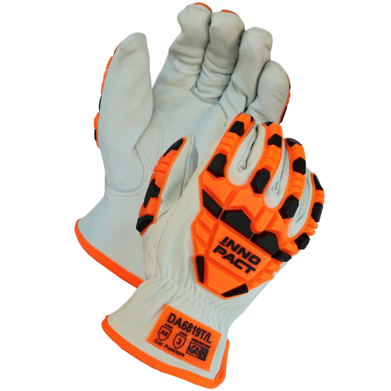 ANSI Cut A6 Premium Grain Goatskin <br> Keystone Drivers Glove <br> DA6819T