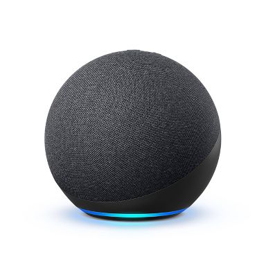 Amazon - Echo (4th Gen) With premium sound, smart home hub, and Alexa - Charcoal VG