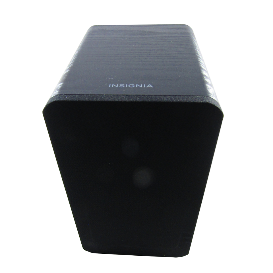 Insignia - Powered Bookshelf Speakers Each - Black. Model:NS-HBTSS116 AC 1