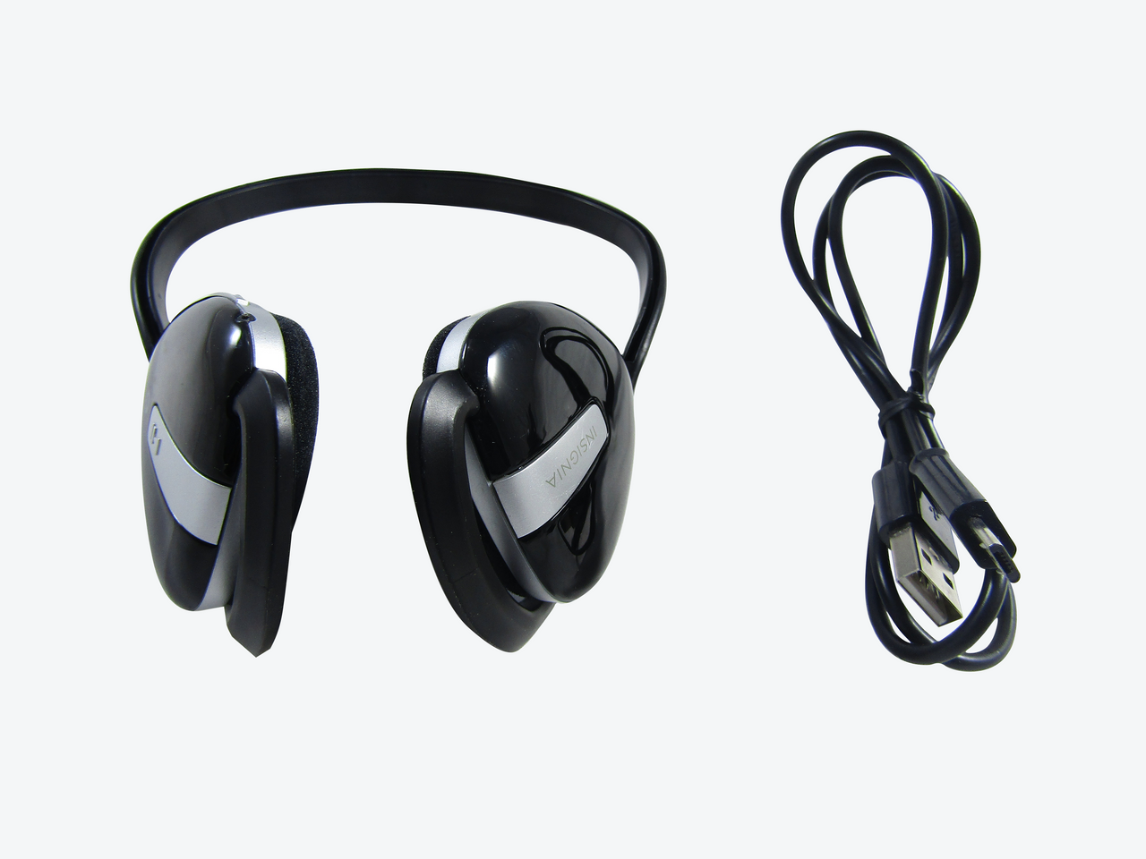 Insignia Bluetooth Wireless On-ear Headphones Black Ns-cahbt02 VG