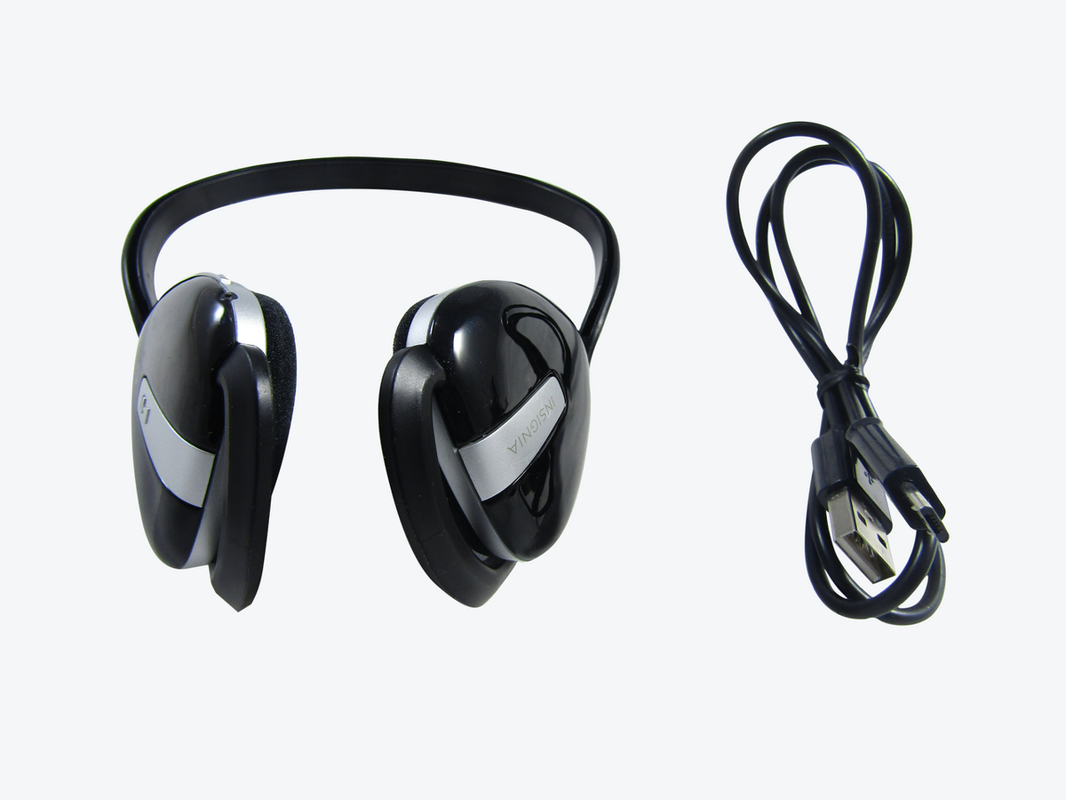Insignia Bluetooth Wireless On-ear Headphones Black Ns-cahbt02 VG