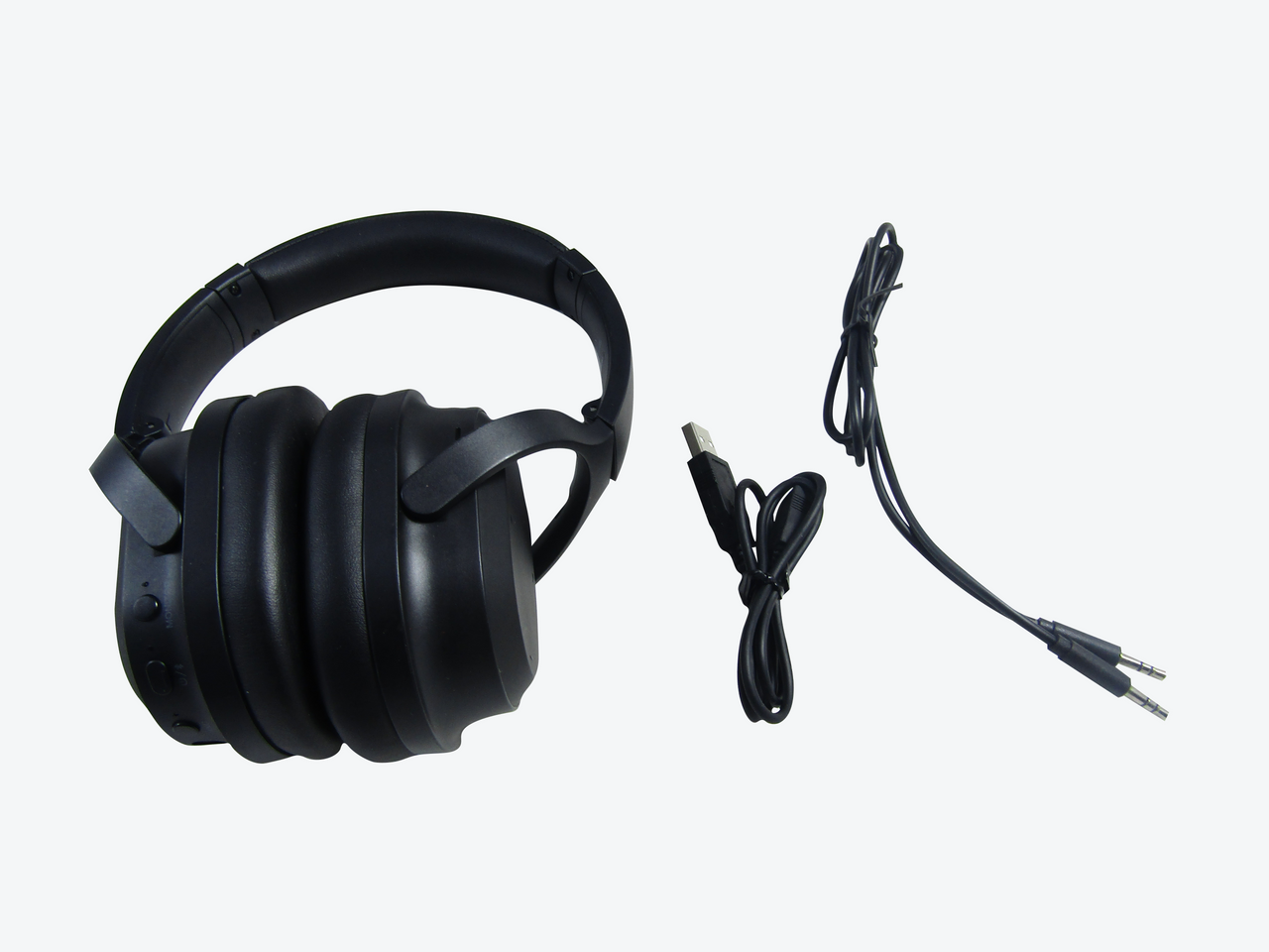 Insignia NS-AHBTOENC Wireless Noise Canceling Over-The-Ear Headphones - Black VG