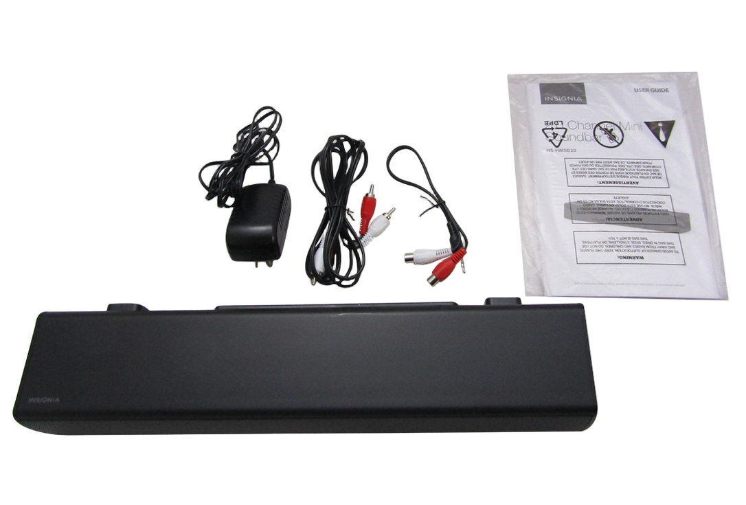 Insignia NS-HMSB20 2.0-Channel Mini Soundbar Black VG 3