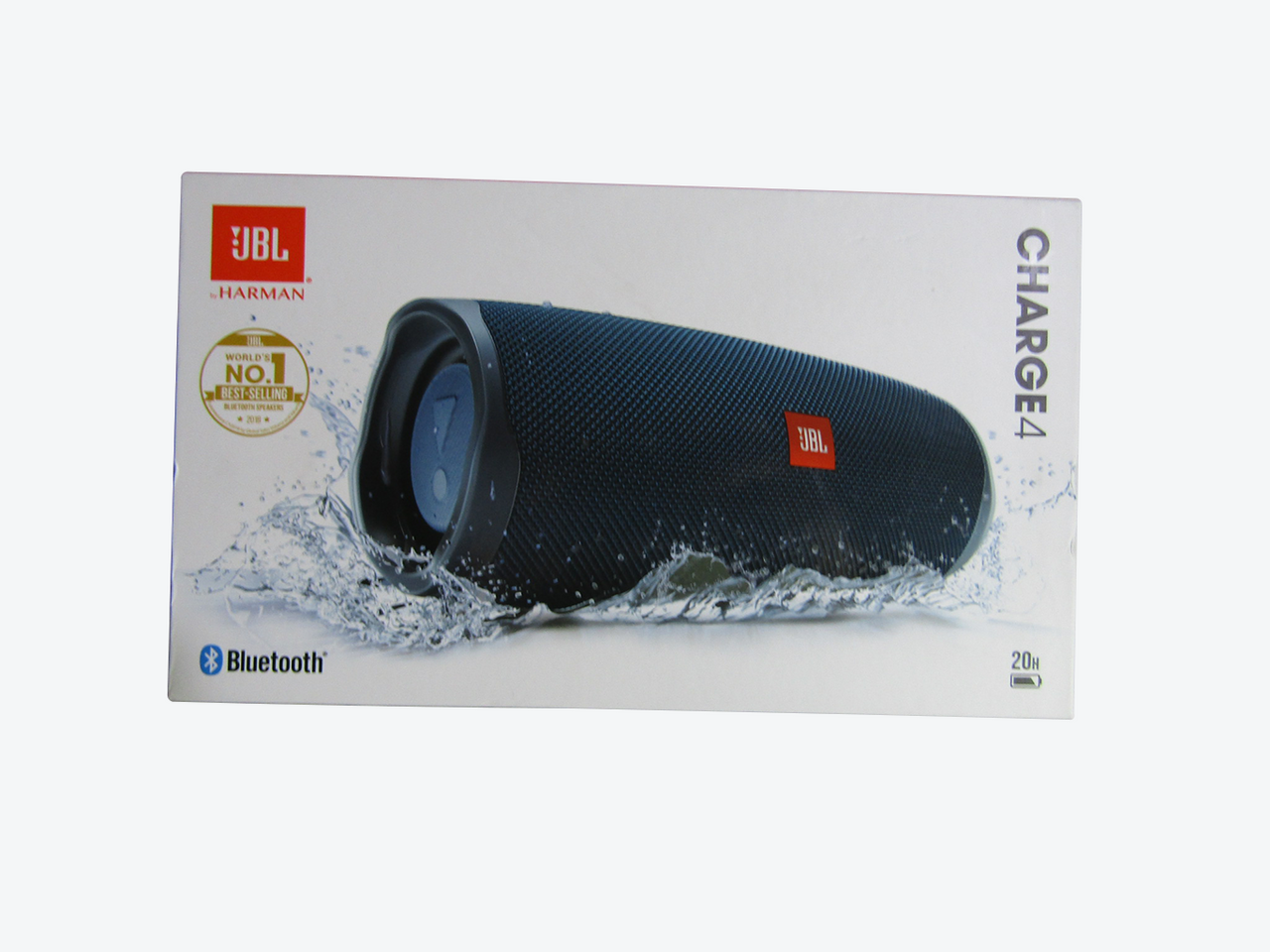JBL Charge 4 Waterproof Portable Bluetooth Speaker with 20 Hour Battery - Blue – Open Box, Like New