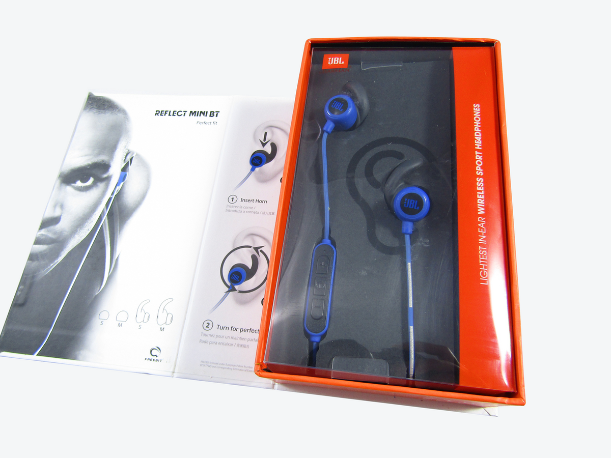 JBL REFLECT MINI BT 2 Wireless Sport Headphones  Blue LN