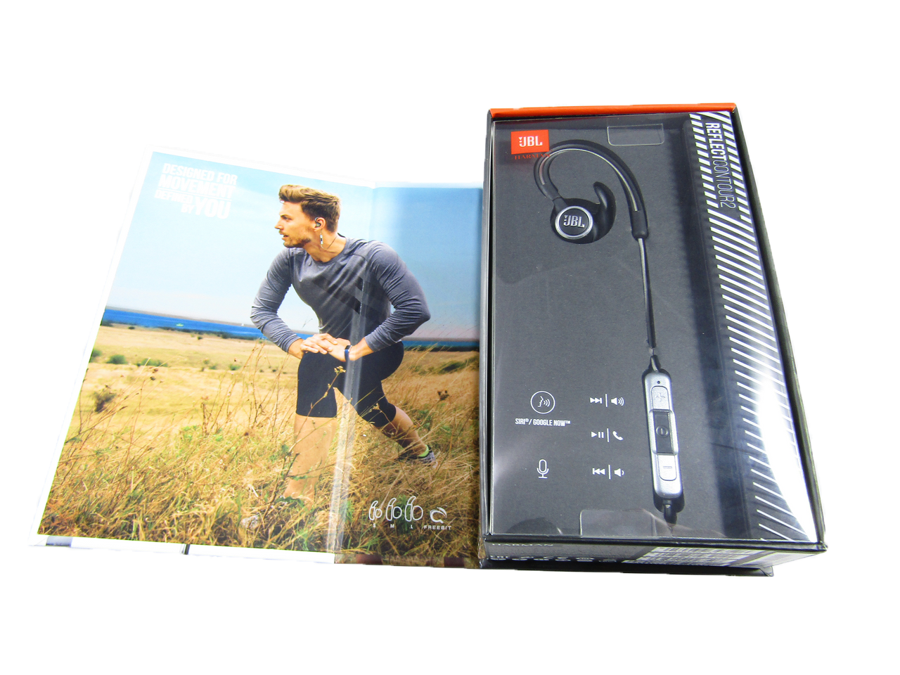 JBL Reflect Contour 2 Wireless Sport In-Ear Headphones Black LN