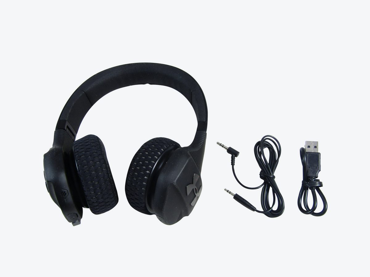 JBL Under Armour Sport Wireless Train – On-Ear Bluetooth Headphones with Microphone made for Sport. Wireless Headset with IPX4 Sweatproof, works with Android and Apple iOS (Black/Gray) G