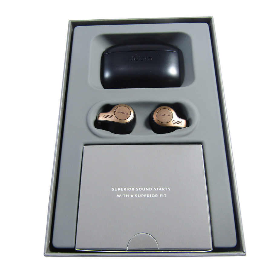 Jabra Elite 65t Alexa Enabled True Wireless Earbuds Charging Case - Copper Black LN 1