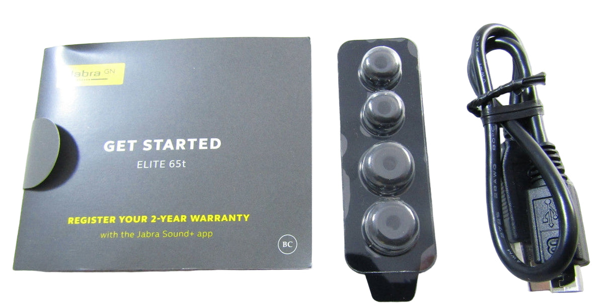 Jabra Elite 65t Earbuds True Wireless with Charging Case, Titanium Black LN 2