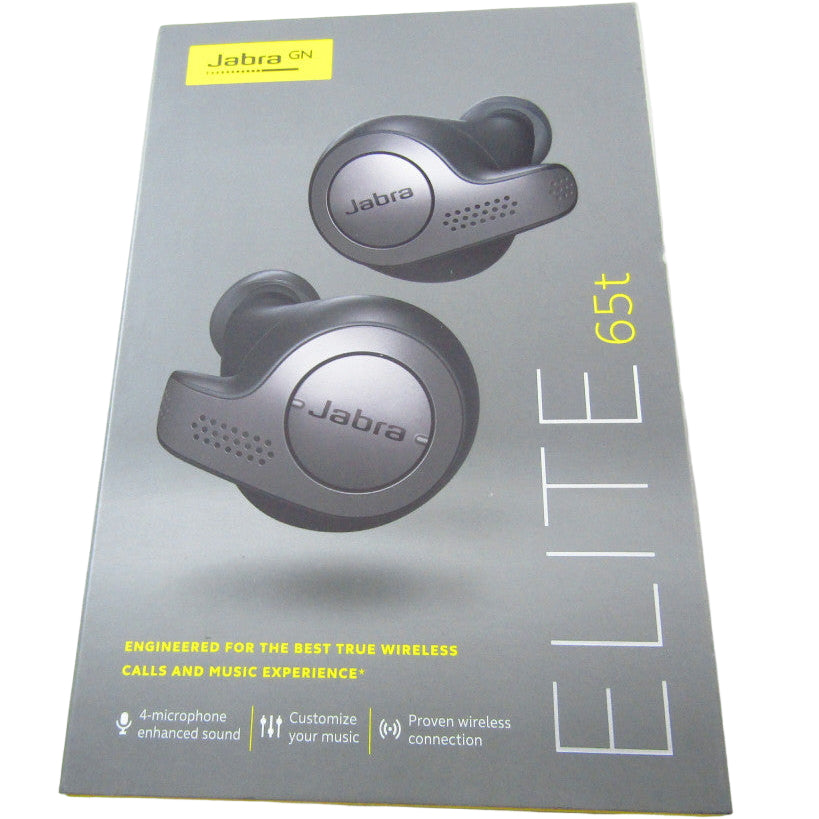 Jabra Elite 65t Earbuds True Wireless with Charging Case, Titanium Black LN 3
