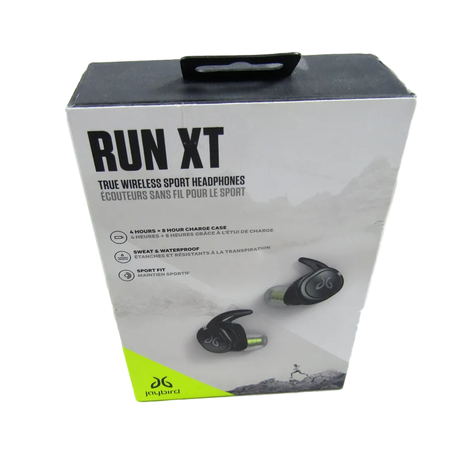 Jaybird RUN XT True Wireless Headphones (Black/Flash) LN 2
