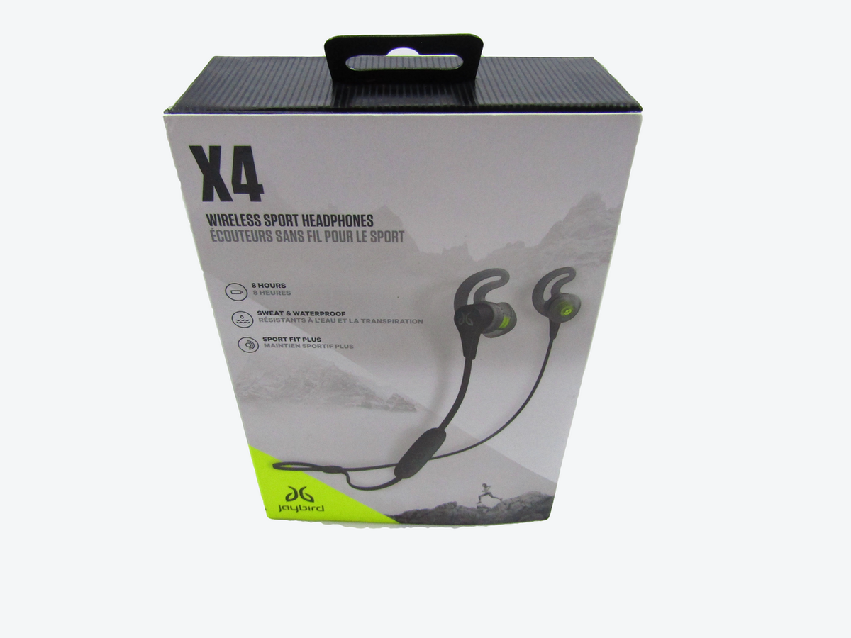Jaybird X4 Wireless Bluetooth Headphones Black Metallic/Flash LN