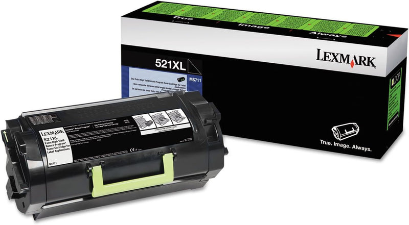 Lexmark 52D1X0L Return Program Extra High-Yield Toner, 45,000 Page-Yield, Black