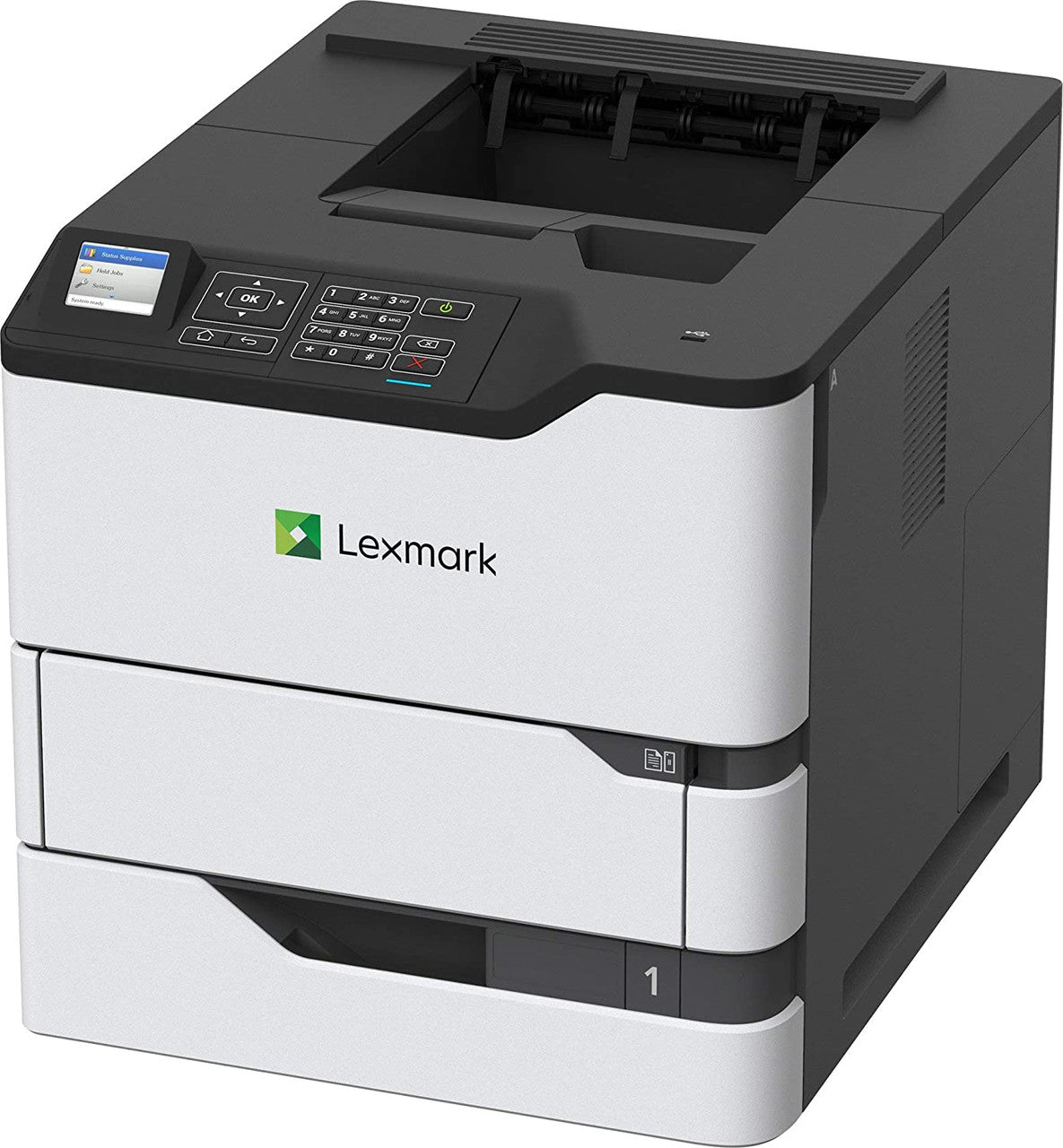 Lexmark MS820 MS823dn Desktop Laser Printer - Monochrome - 65 ppm Mono - 1200 x 1200 dpi Print - Automatic Duplex Print - 650 Sheets Input - Ethernet - 300000 Pages Duty Cycle LN-2