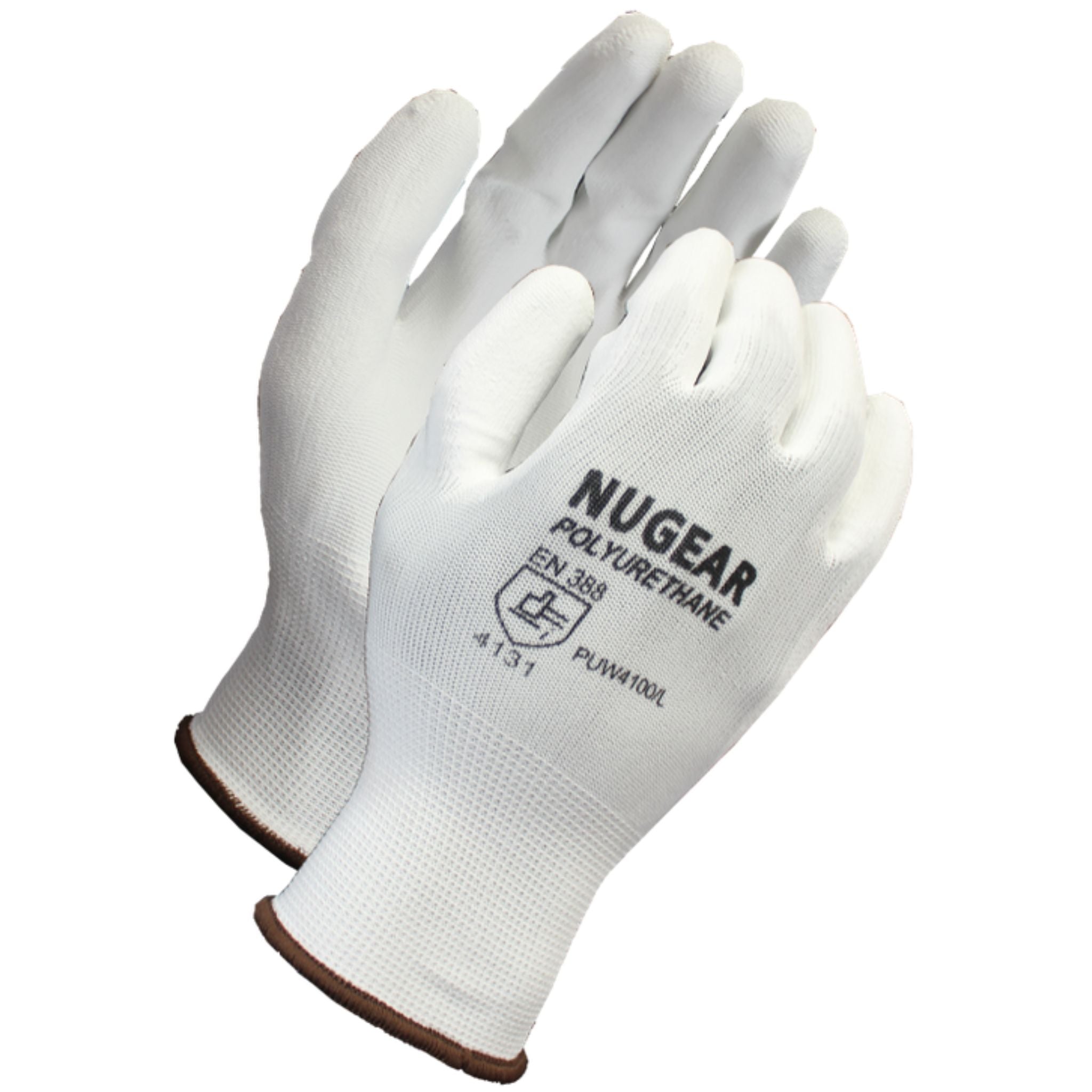 13 Gauge, White Polyurethane <br> Coated Gloves <br> PUW4100