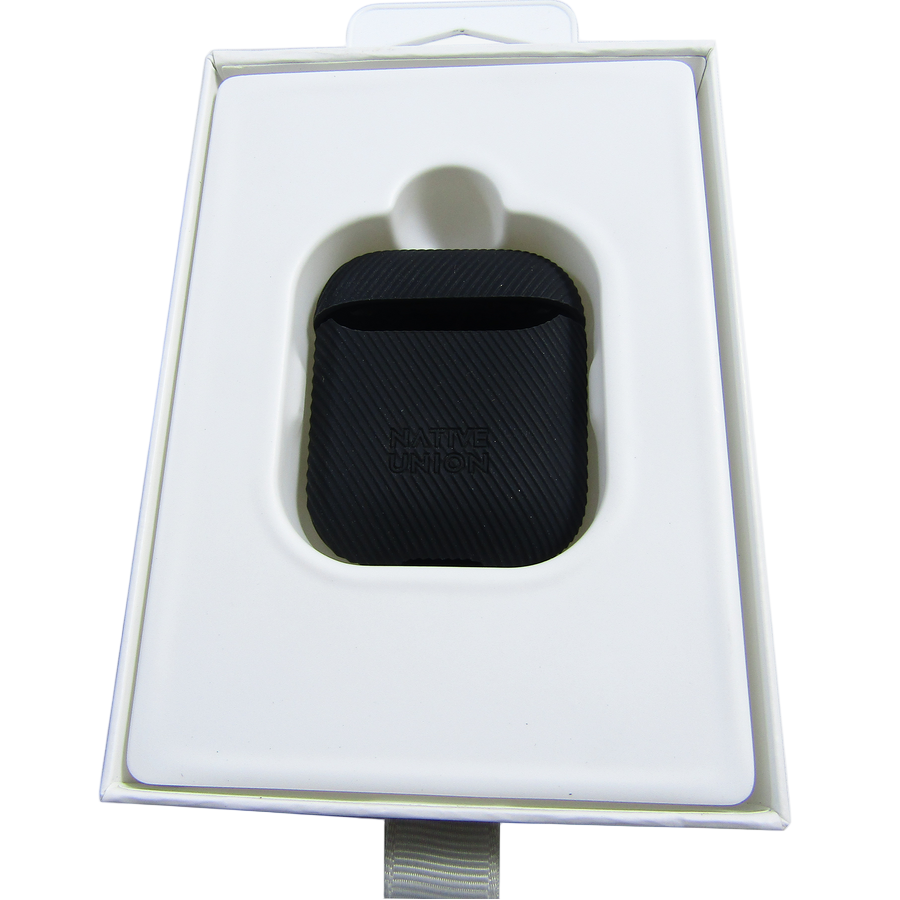 Platinum™ Leather Case for Apple AirPods Black LN 2