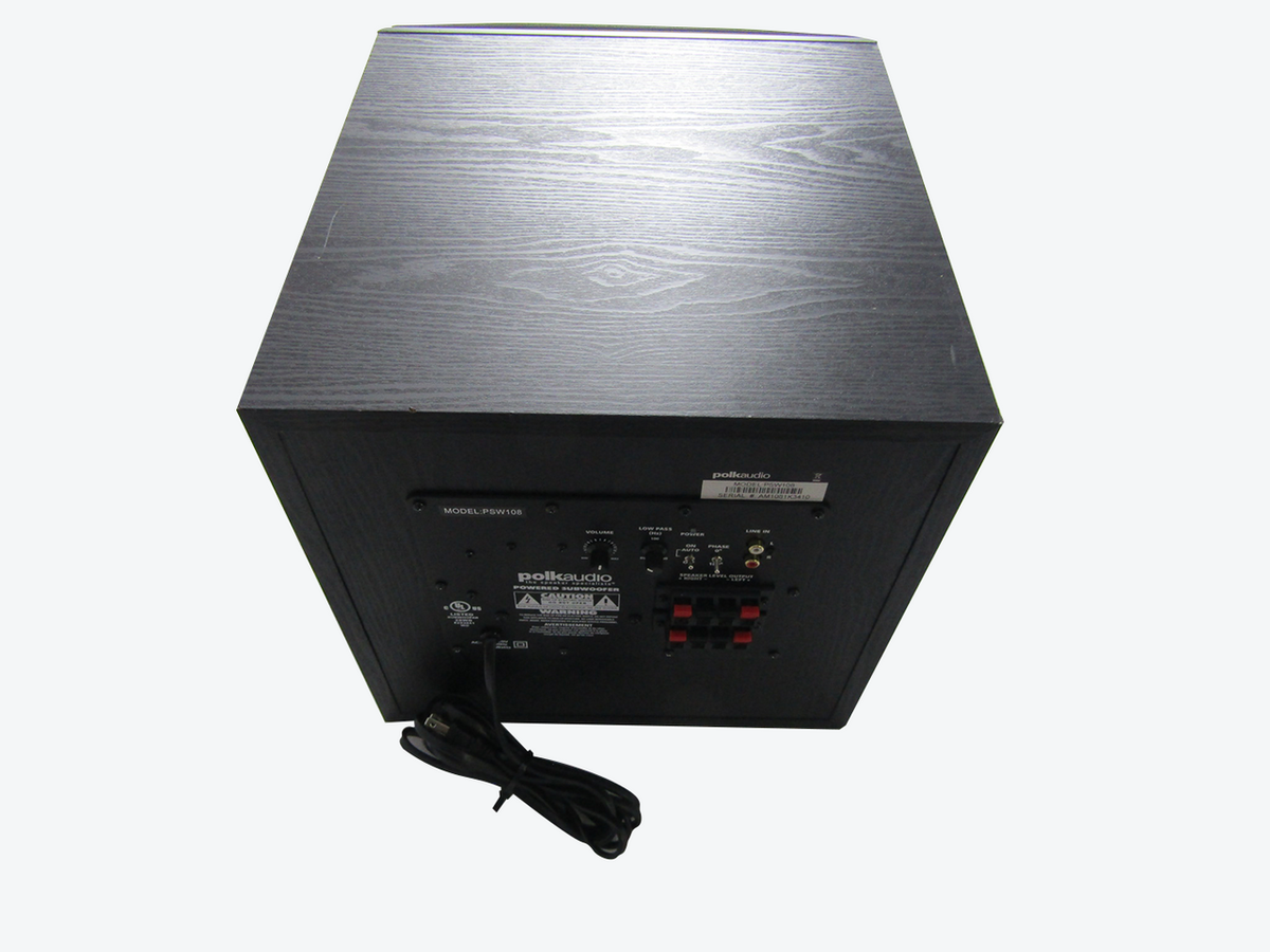 Polk Audio PSW108 10" Subwoofer - Each (Black) VG