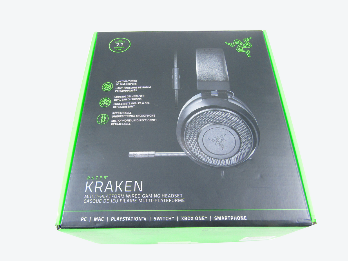 Razer Kraken USB - Black Noise Isolating Over-Ear Gaming Headset LN