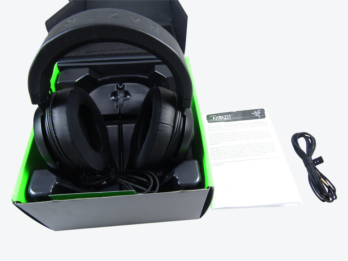Razer Kraken USB - Black Noise Isolating Over-Ear Gaming Headset LN