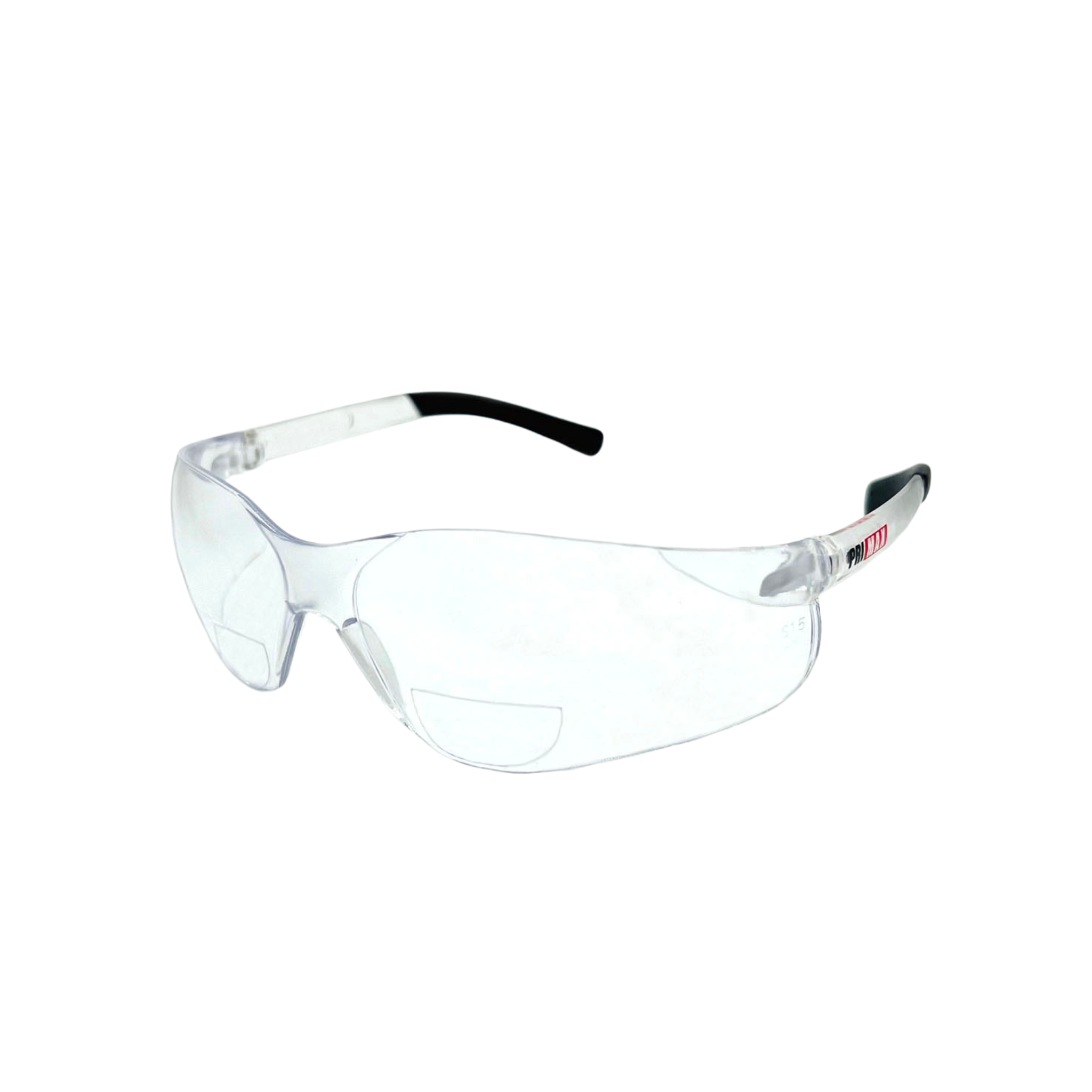 Rimless Safety Readers With Rubber Temple Tips, Clear Lens and Anti-Scratch Coating - +2.5 Diopter <br> SG20/2.5