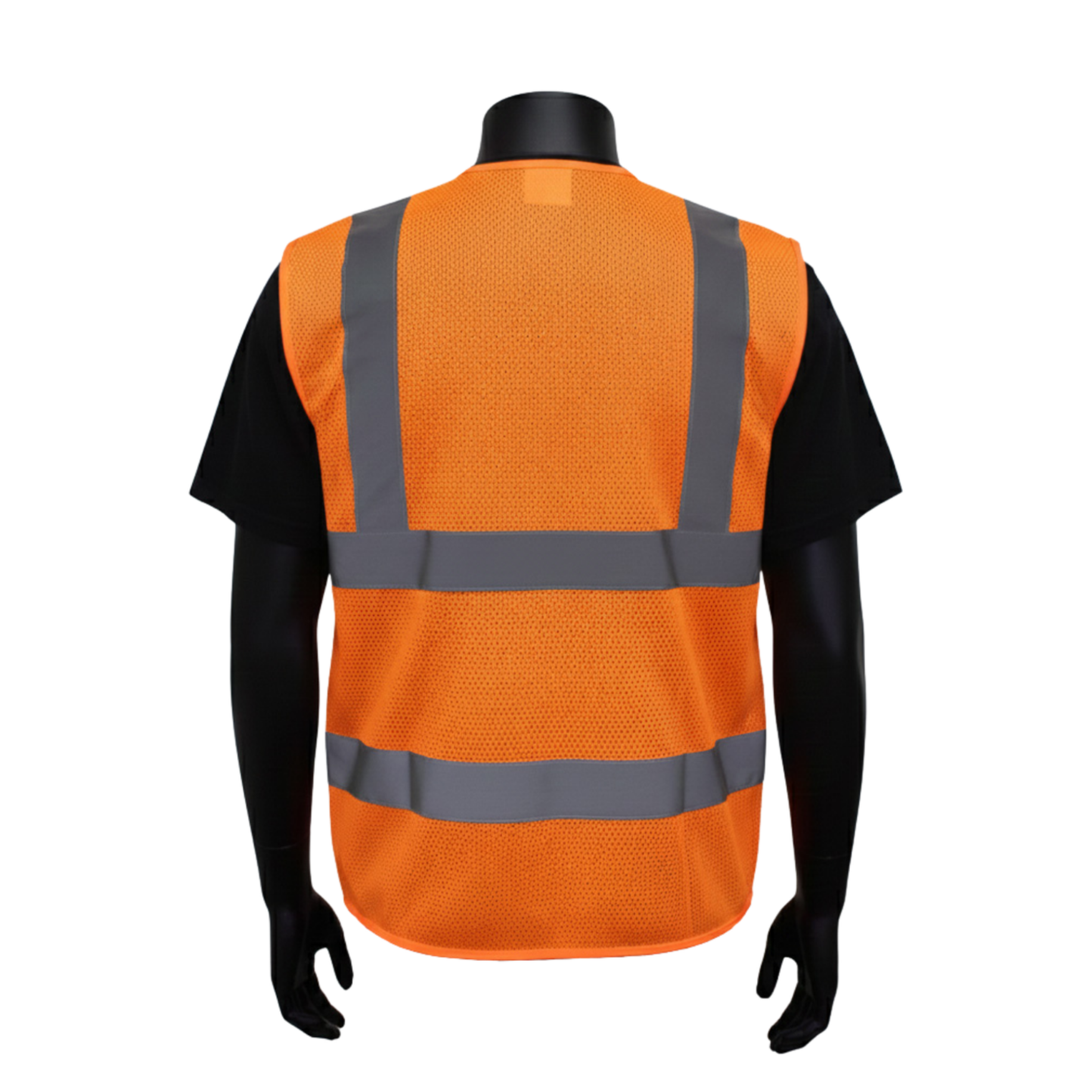INOO-SHIELD Class 2 Orange 5-Point Breakaway Mesh Safety Vest, 2-In Tape - Model SV2605F - 36 pcs/case