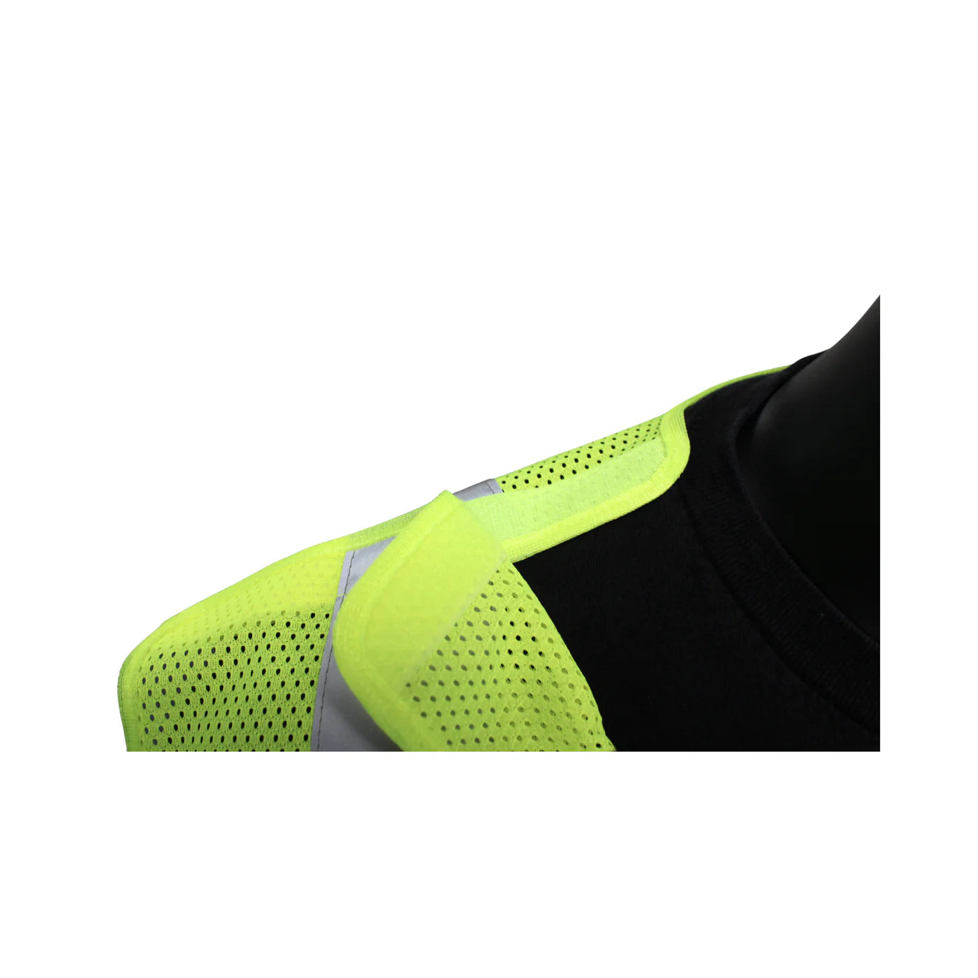 INOO-SHIELD Class 2 Hi-Viz Lime 5-Point Breakaway Mesh Safety Vest, 2-In Tape - Model SV2605G - 36 pcs/case