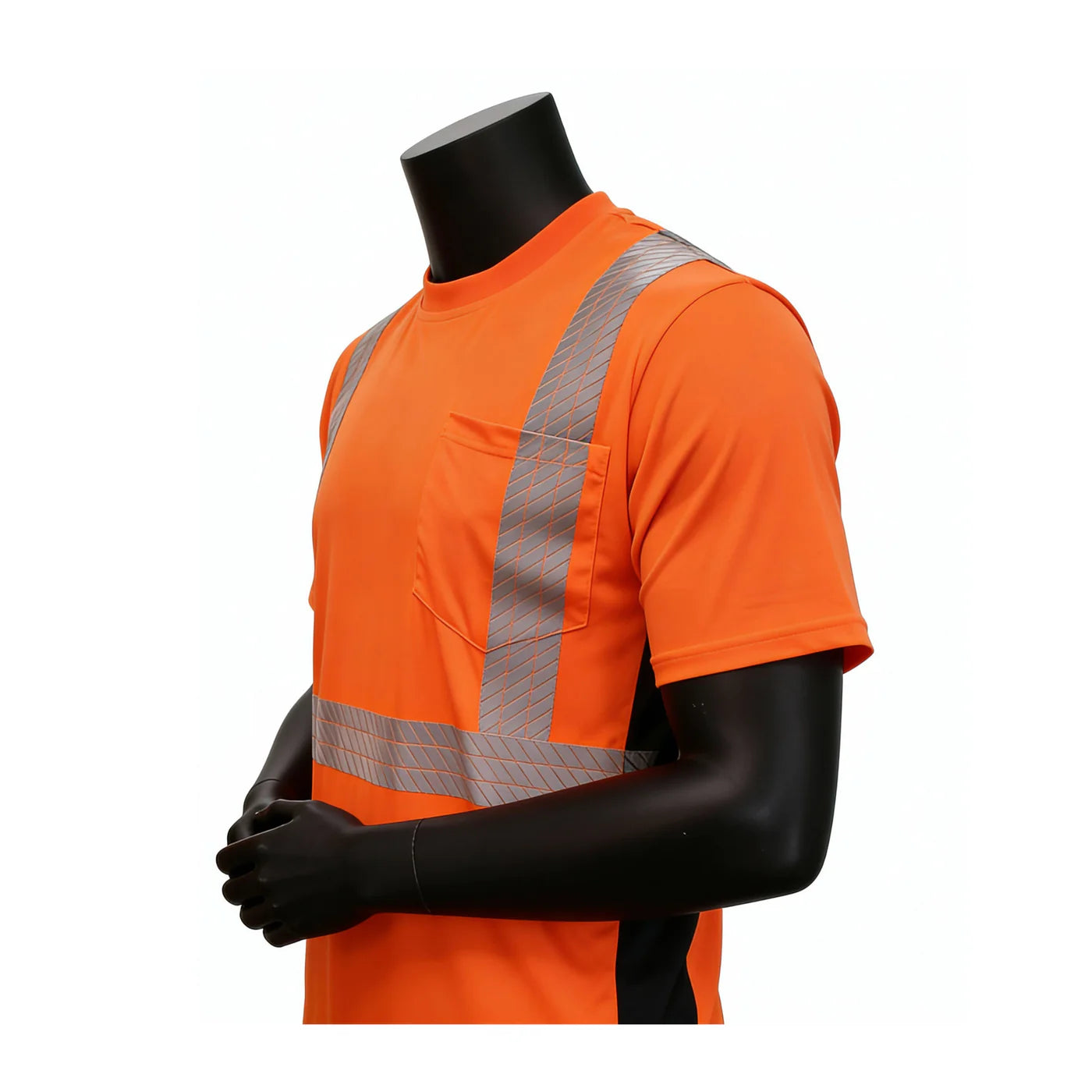 INOO-SHIELD Class 2 Hi-Viz Orange Moisture-Wicking T-Shirt, 2-In Tape - Model SV2661F - 36 pcs/case