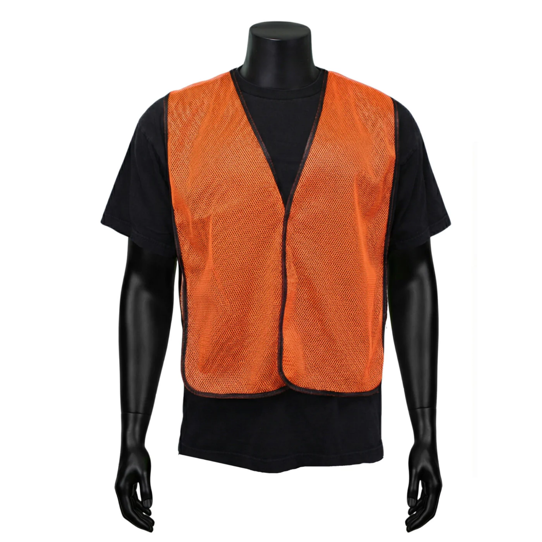 Hi-Viz Orange Mesh General-Purpose Safety Vest, Non-ANSI, No Reflective Stripes, One Size Fits Most - Model SVN600F - 36 Pieces/Case