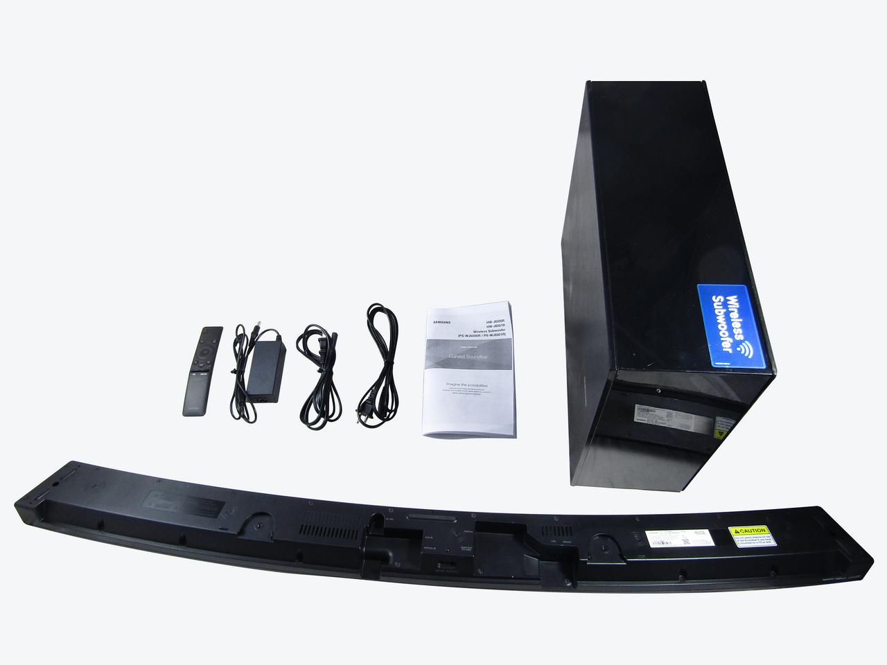 Samsung HW-J6500R Curved Soundbar W/ Wireless Subwoofer Black AC