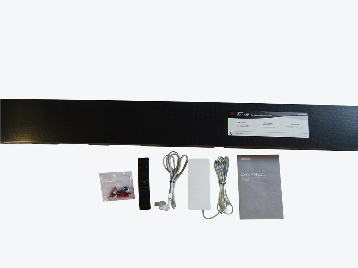 Samsung HW-NW700/ZA 3.0-Channel Soundbar with Digital Amplifier - Silver Carbon VG